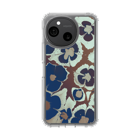 スリムプロテクションケース［ y2k(Year2000) - Flower - Brown Navy ］