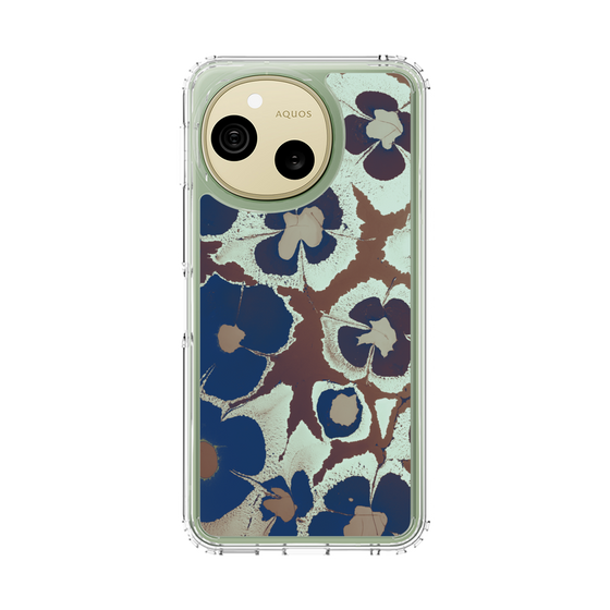 スリムプロテクションケース［ y2k(Year2000) - Flower - Brown Navy ］