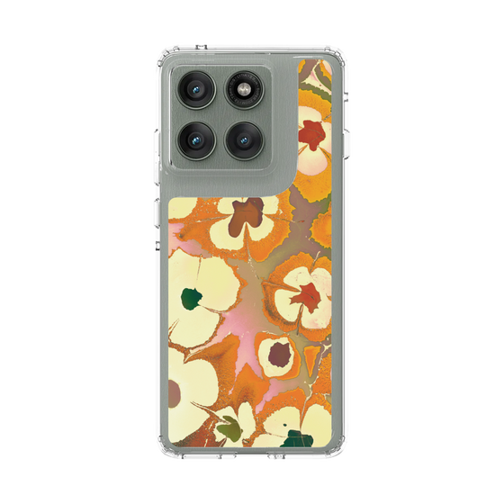 スリムプロテクションケース［ y2k(Year2000) - Flower - Orange Pink ］