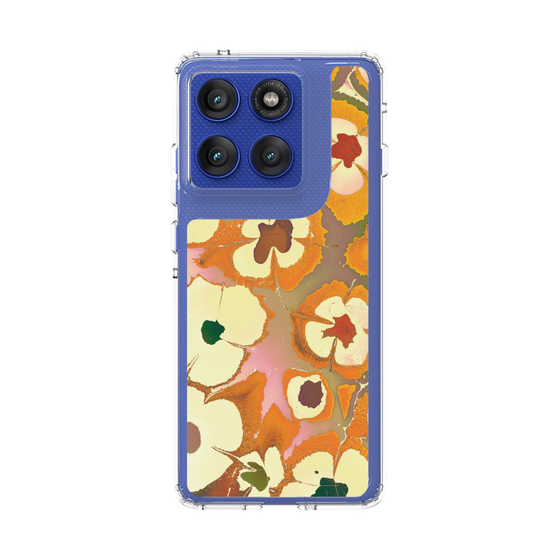 スリムプロテクションケース［ y2k(Year2000) - Flower - Orange Pink ］