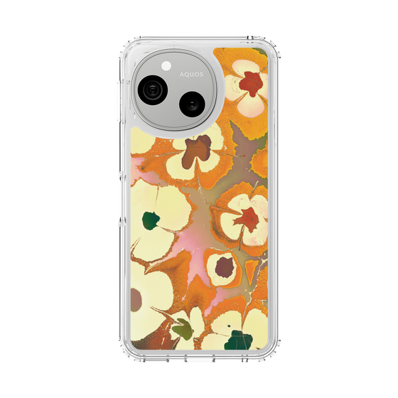 スリムプロテクションケース［ y2k(Year2000) - Flower - Orange Pink ］