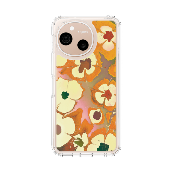 スリムプロテクションケース［ y2k(Year2000) - Flower - Orange Pink ］