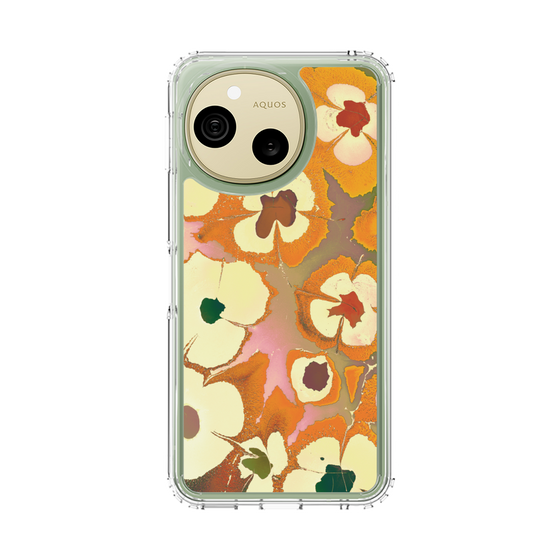 スリムプロテクションケース［ y2k(Year2000) - Flower - Orange Pink ］