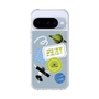 スリムプロテクションケース［ Playful sticker - Dusty Blue ］