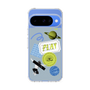 スリムプロテクションケース［ Playful sticker - Dusty Blue ］