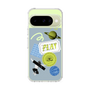 スリムプロテクションケース［ Playful sticker - Dusty Blue ］