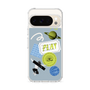 スリムプロテクションケース［ Playful sticker - Dusty Blue ］