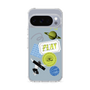スリムプロテクションケース［ Playful sticker - Dusty Blue ］