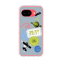 スリムプロテクションケース［ Playful sticker - Dusty Blue ］