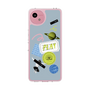 スリムプロテクションケース［ Playful sticker - Dusty Blue ］