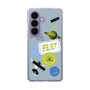スリムプロテクションケース［ Playful sticker - Dusty Blue ］