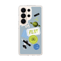 スリムプロテクションケース［ Playful sticker - Dusty Blue ］