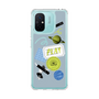 スリムプロテクションケース［ Playful sticker - Dusty Blue ］