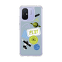 スリムプロテクションケース［ Playful sticker - Dusty Blue ］