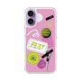 スリムプロテクションケース［ Playful sticker - Dusty Pink ］