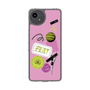 スリムプロテクションケース［ Playful sticker - Dusty Pink ］