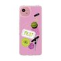スリムプロテクションケース［ Playful sticker - Dusty Pink ］