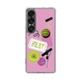 スリムプロテクションケース［ Playful sticker - Dusty Pink ］