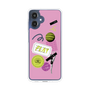 スリムプロテクションケース［ Playful sticker - Dusty Pink ］