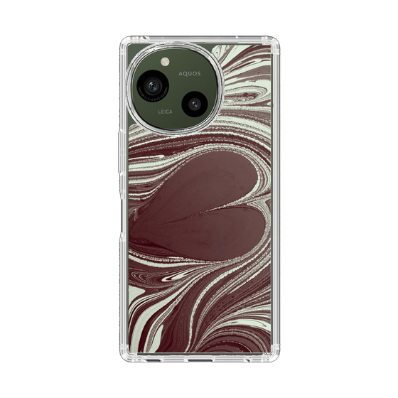 スリムプロテクションケース［ y2k(Year2000) - Heart - Chocolate Mint ］