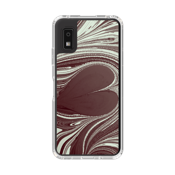 スリムプロテクションケース［ y2k(Year2000) - Heart - Chocolate Mint ］