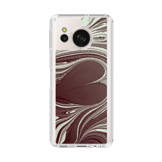 スリムプロテクションケース［ y2k(Year2000) - Heart - Chocolate Mint ］