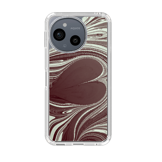 スリムプロテクションケース［ y2k(Year2000) - Heart - Chocolate Mint ］