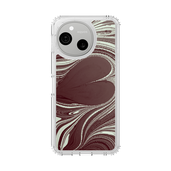 スリムプロテクションケース［ y2k(Year2000) - Heart - Chocolate Mint ］