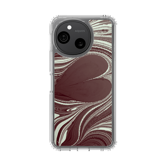 スリムプロテクションケース［ y2k(Year2000) - Heart - Chocolate Mint ］