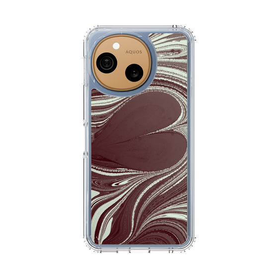 スリムプロテクションケース［ y2k(Year2000) - Heart - Chocolate Mint ］