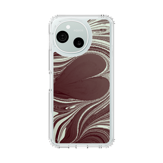 スリムプロテクションケース［ y2k(Year2000) - Heart - Chocolate Mint ］