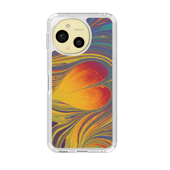 スリムプロテクションケース［ y2k(Year2000) - Heart - Extremely Yellow ］