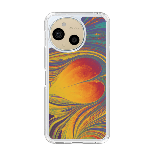 スリムプロテクションケース［ y2k(Year2000) - Heart - Extremely Yellow ］