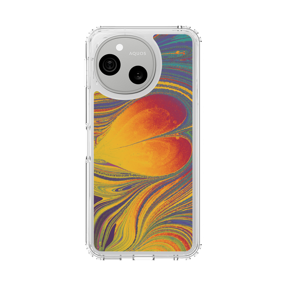 スリムプロテクションケース［ y2k(Year2000) - Heart - Extremely Yellow ］