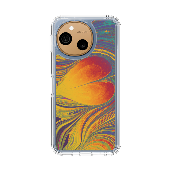 スリムプロテクションケース［ y2k(Year2000) - Heart - Extremely Yellow ］