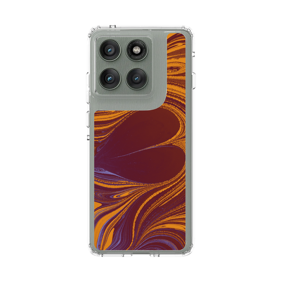 スリムプロテクションケース［ y2k(Year2000) - Heart - High contrast Orange ］