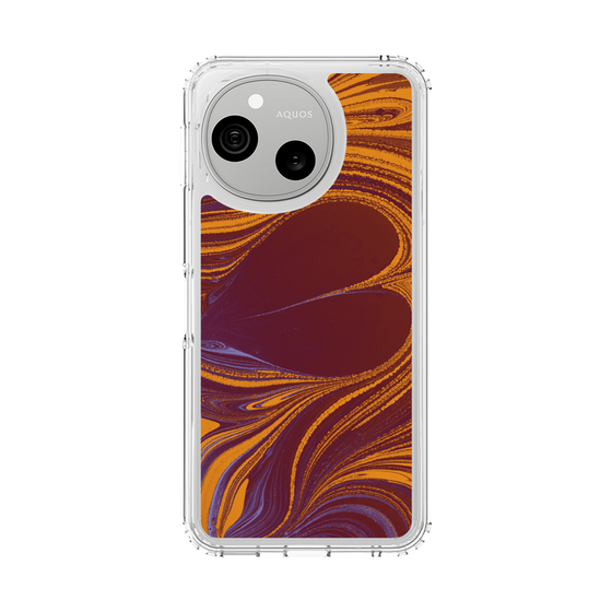 スリムプロテクションケース［ y2k(Year2000) - Heart - High contrast Orange ］