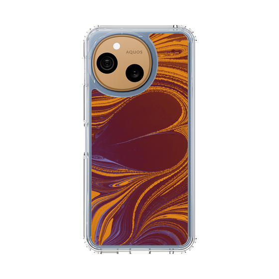 スリムプロテクションケース［ y2k(Year2000) - Heart - High contrast Orange ］