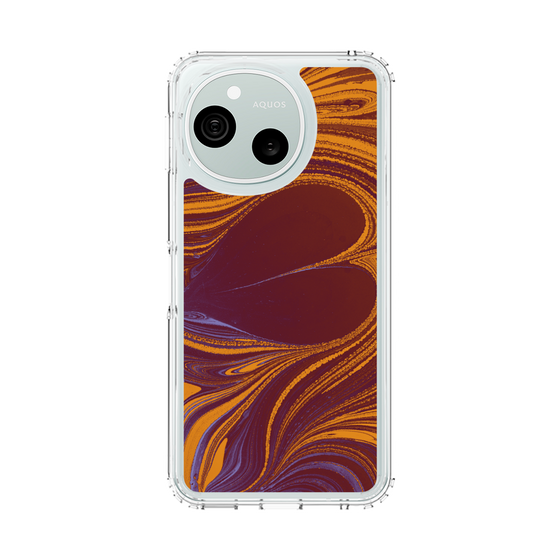 スリムプロテクションケース［ y2k(Year2000) - Heart - High contrast Orange ］