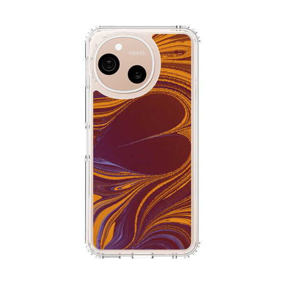 スリムプロテクションケース［ y2k(Year2000) - Heart - High contrast Orange ］