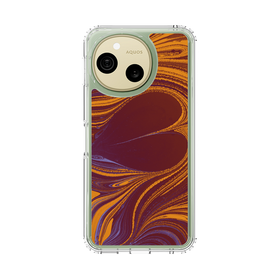 スリムプロテクションケース［ y2k(Year2000) - Heart - High contrast Orange ］