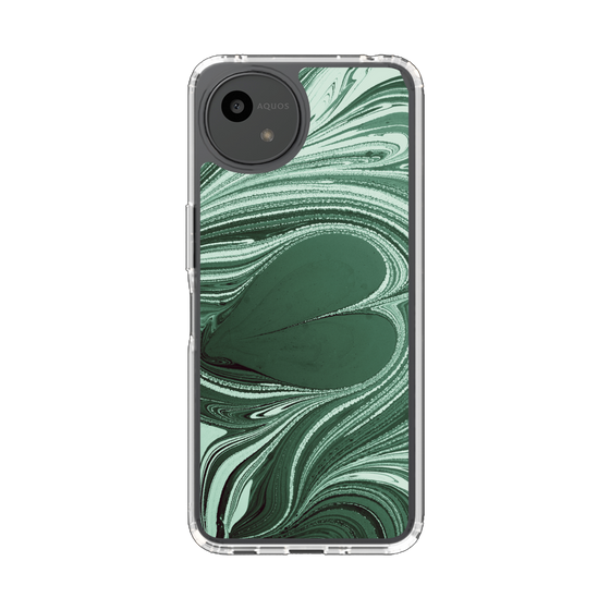 スリムプロテクションケース［ y2k(Year2000) - Heart - Full Green ］