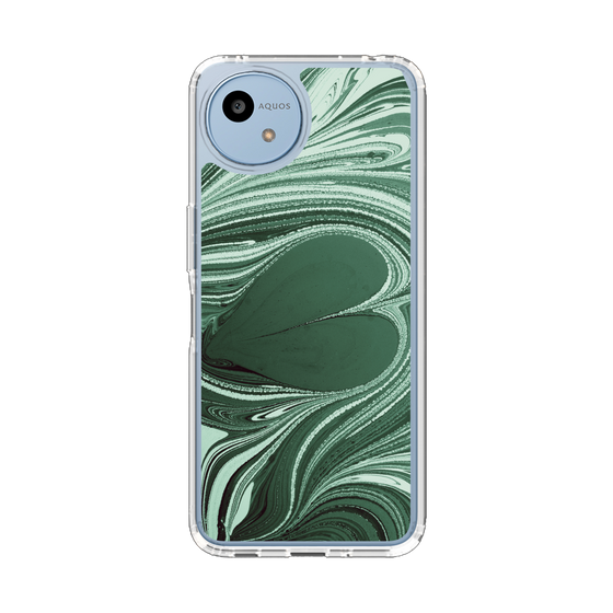 スリムプロテクションケース［ y2k(Year2000) - Heart - Full Green ］