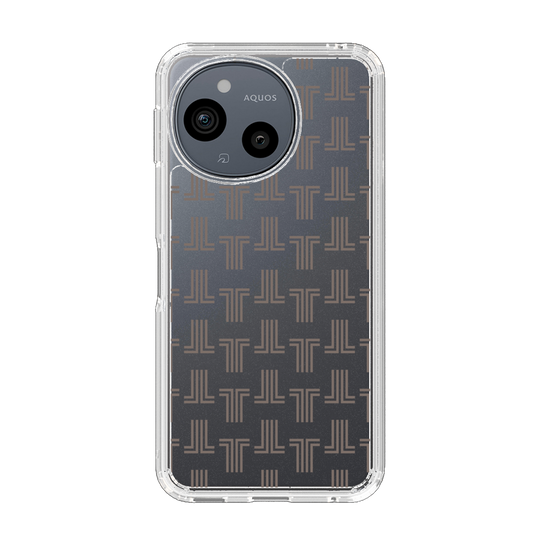 スリムプロテクションケース［ LANVIN en Bleu - Monogram - Black ］