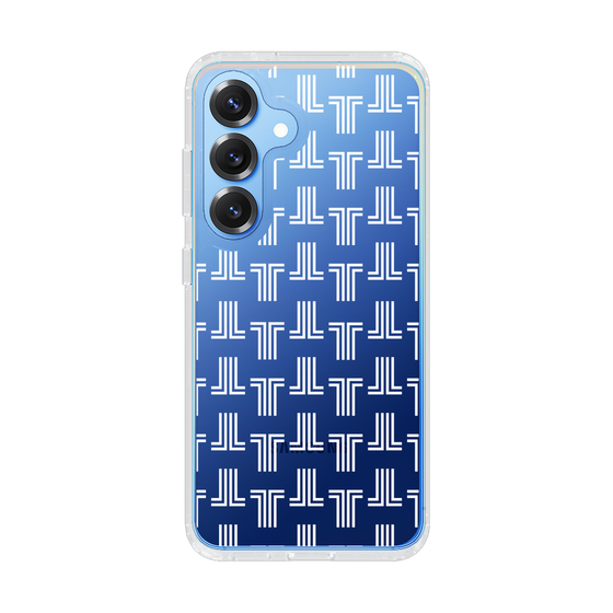 スリムプロテクションケース［ LANVIN en Bleu - Monogram - White ］