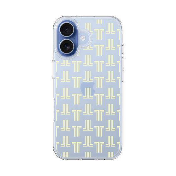 スリムプロテクションケース［ LANVIN en Bleu - Monogram - Yellow ］