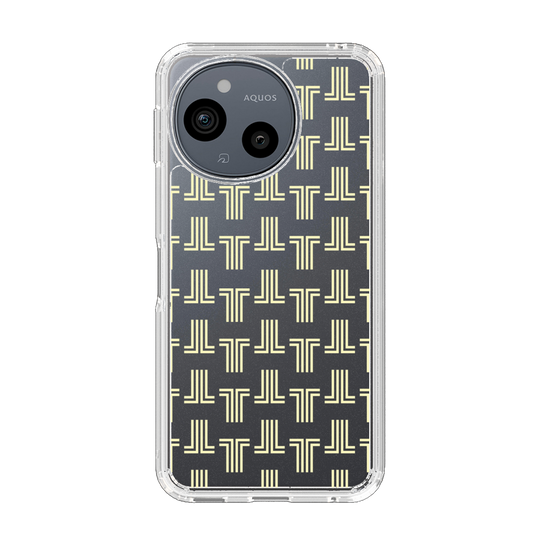 スリムプロテクションケース［ LANVIN en Bleu - Monogram - Yellow ］