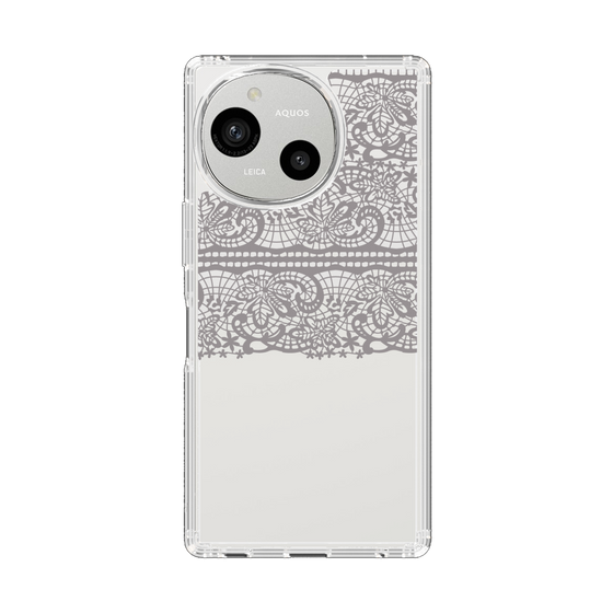 スリムプロテクションケース［ LANVIN en Bleu - Lace - Black ］