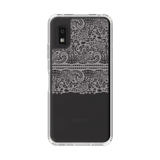 スリムプロテクションケース［ LANVIN en Bleu - Lace - Black ］