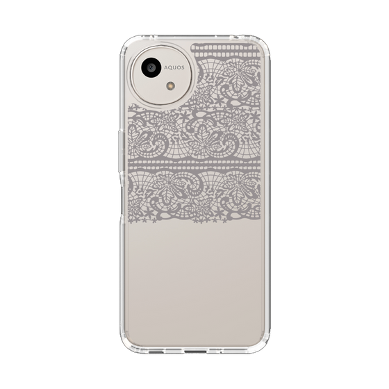 スリムプロテクションケース［ LANVIN en Bleu - Lace - Black ］